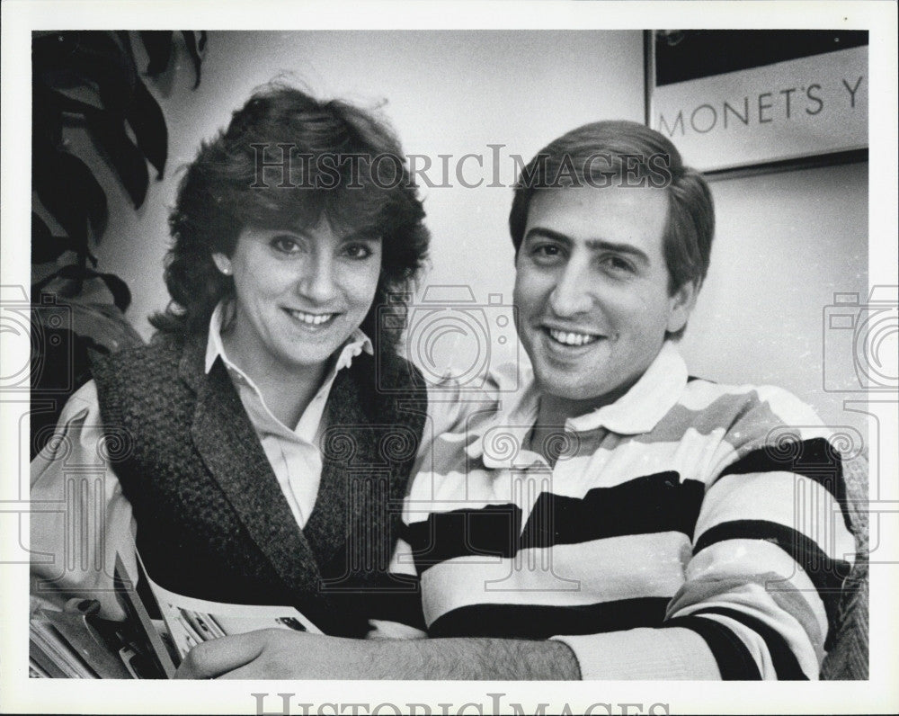 1985 Press Photo Megabucks winner Dave Bamel &amp; fiance J Wolbarst - Historic Images