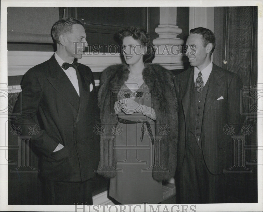 1944 Press Photo John G Sheuart,Ethel Barrymore Cole &amp; Harding Green,Red Cross - Historic Images