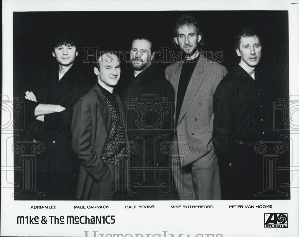 Press Photo Band, Mike &amp; the Mechanics,P Young,P Carrack,M Rutherford,A Lee - Historic Images