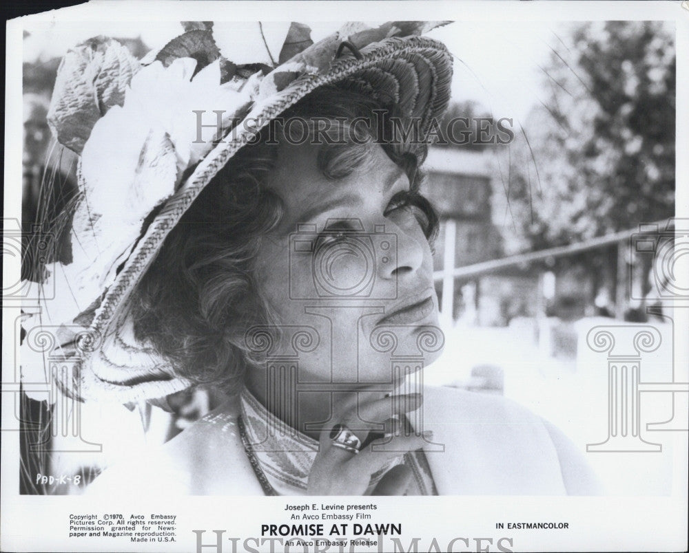 1971 Press Photo Melina Mercouri  in &quot;Promise At Dawn&quot; - Historic Images