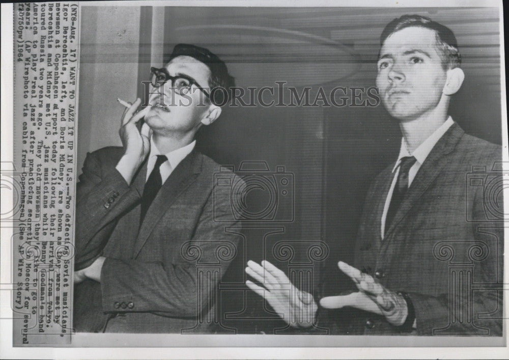 1964 Press Photo Igor Bereoshtis And Boris Midney - Historic Images