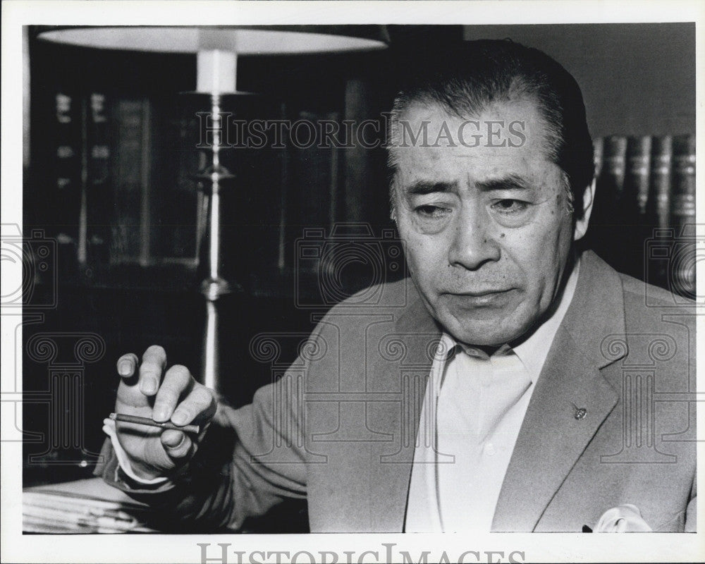 Press Photo Japanese actor Toshiro Mifune - Historic Images