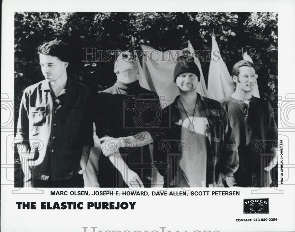 1994 Press Photo Band, The Elastic Purejoy, M Olsen,JE Howard,D Allen,S Petersen - Historic Images