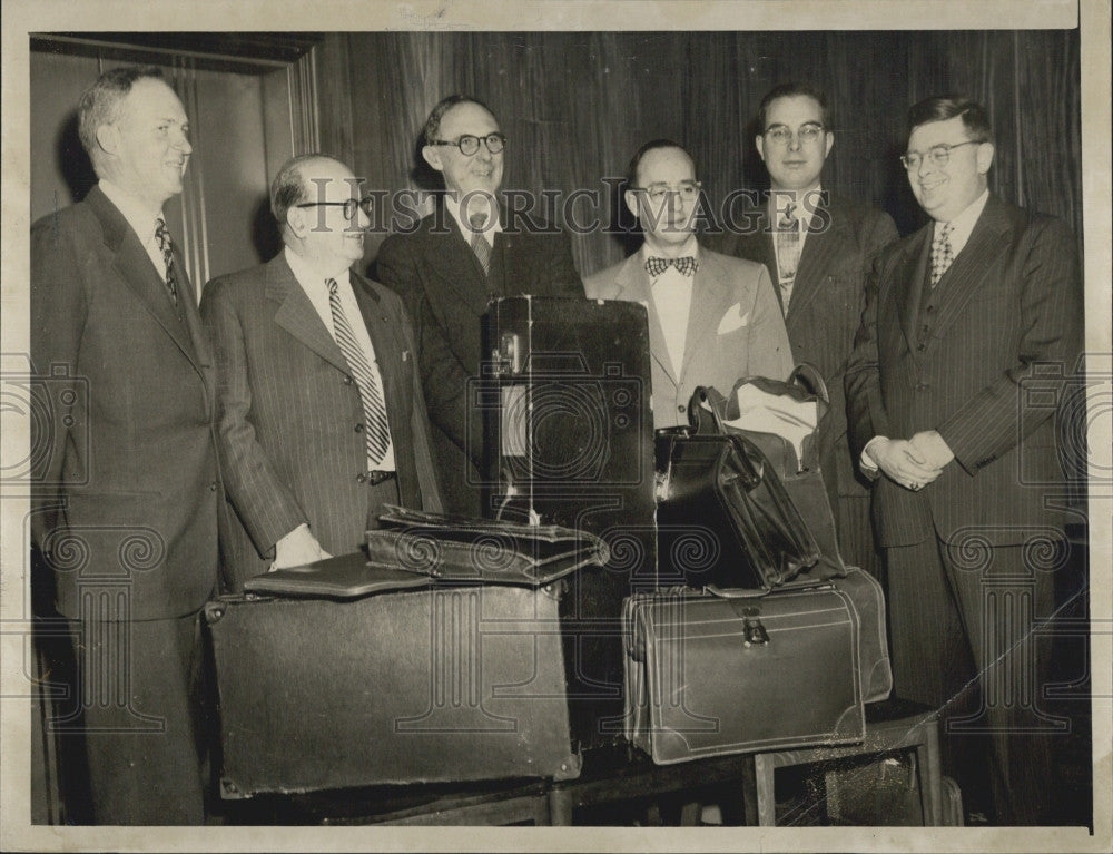 1951 Press Photo RE Ela,G McLaughlin,A Whittemore,C McLaughlin,H Lyman,G Corbett - Historic Images