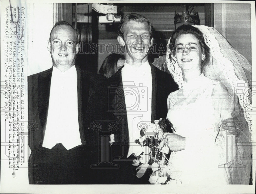 1971 Press Photo John S.D. Eisenhower. - Historic Images