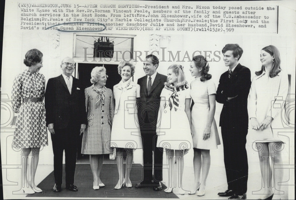 1969 Press Photo David and Susan Eisenhower. - Historic Images