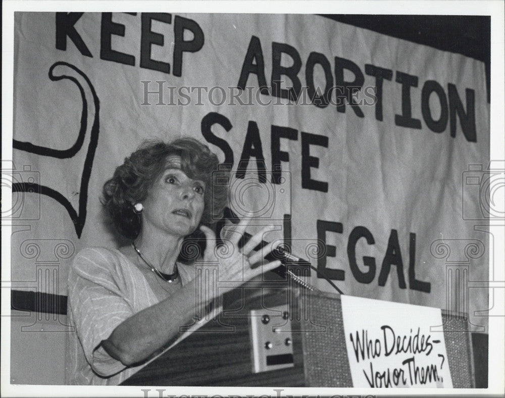 1989 Press Photo Kate Michelman. - Historic Images