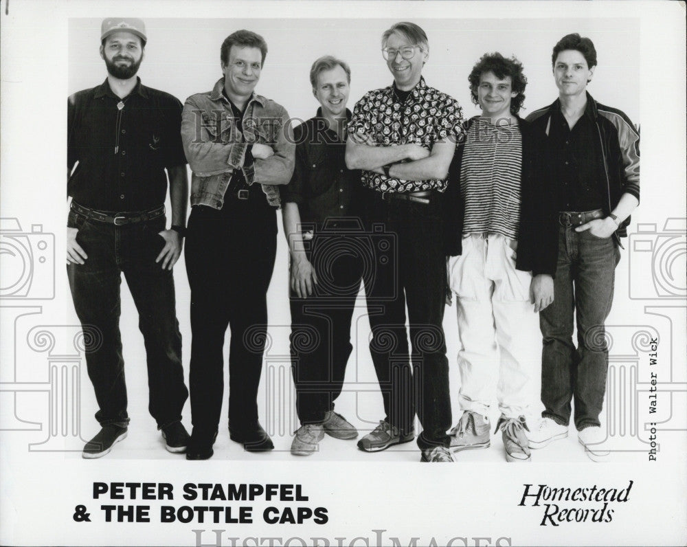 Press Photo Musicians Peter Stampell &amp; The Bottle Caps - Historic Images