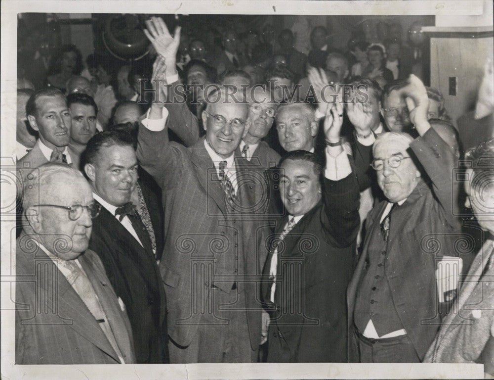 1952 Press Photo John McCormack and John Powers in Boston Reception - Historic Images