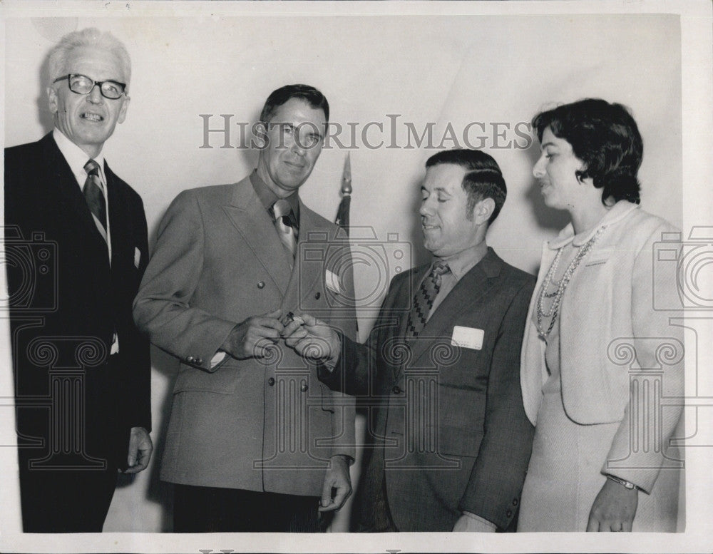 1971 Press Photo Fred Little James Gutzwiller Ernest Remondini - Historic Images