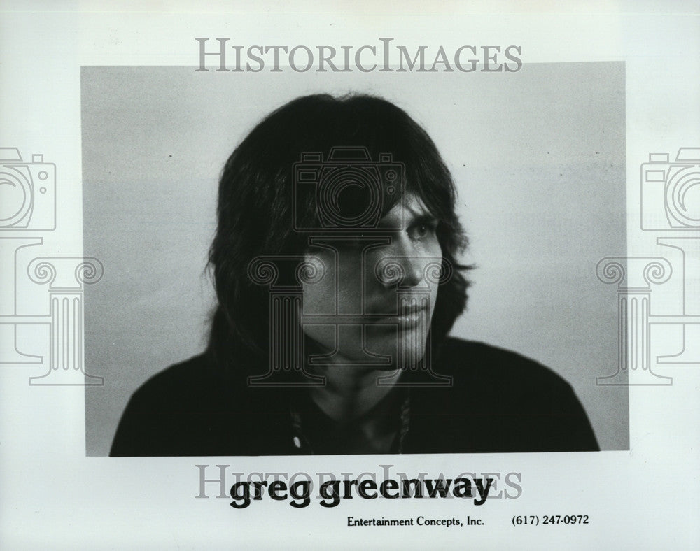 Press Photo singer/songwriter Greg Greenway - Historic Images