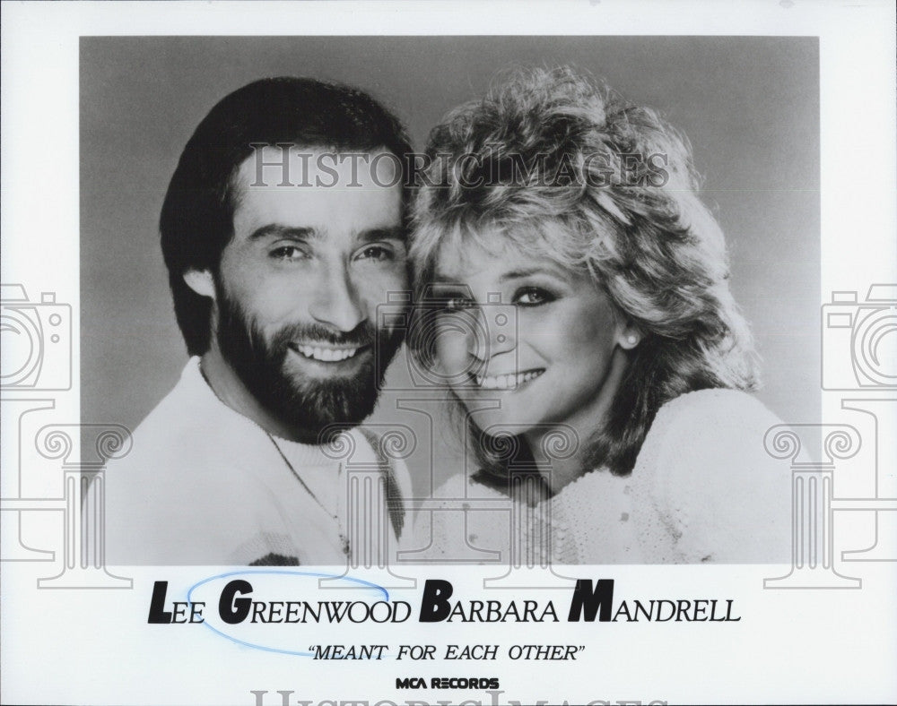 Press Photo Lee Greenwood &amp; Barbara Mandrell - Historic Images