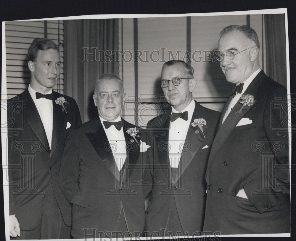 1950 Press Photo C Herter Jr,Wm Drummney,LE Dinfield &amp; Dr H Sprague - Historic Images