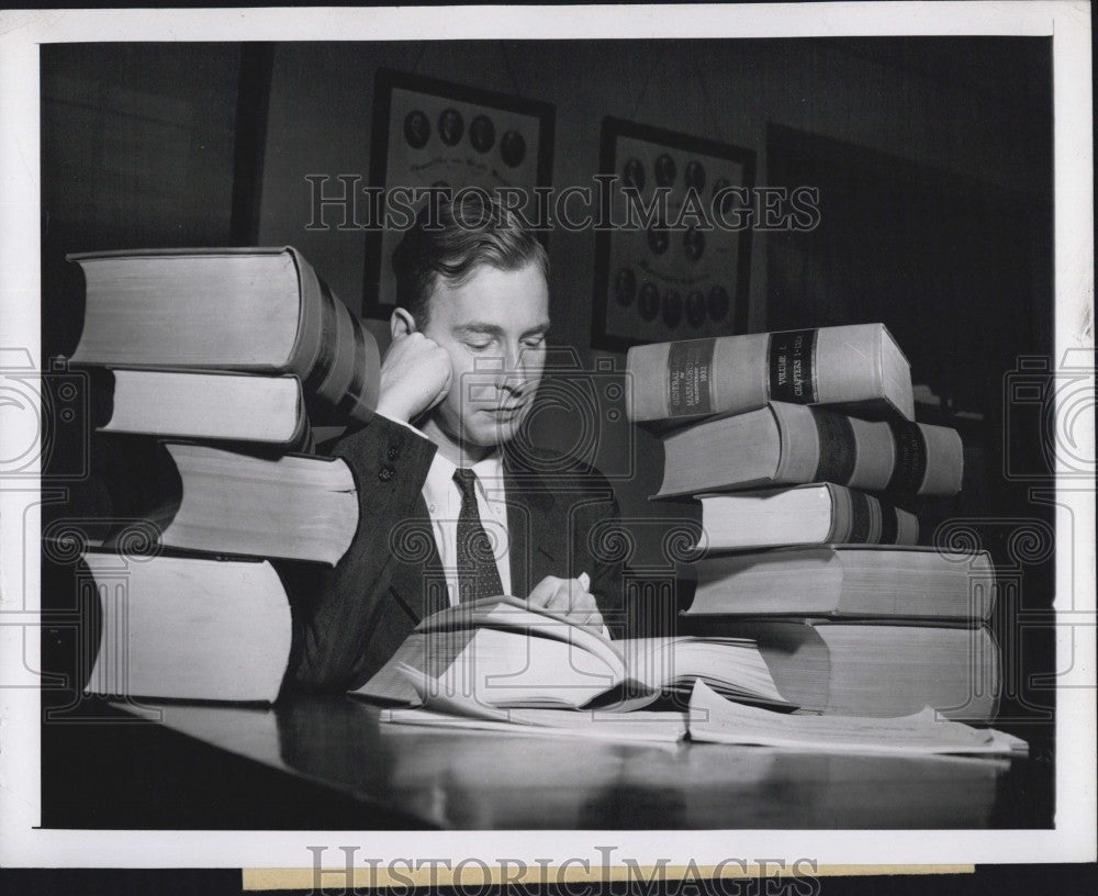 1951 Press Photo Massachusetts State Rep Christian Herter Jr - Historic Images