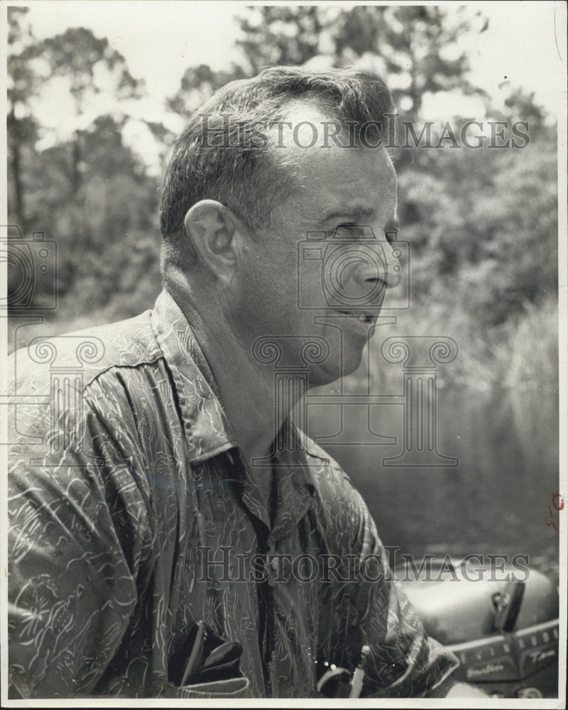 1960 Press Photo John Hamlet Weeki Wachee Woodsman - Historic Images