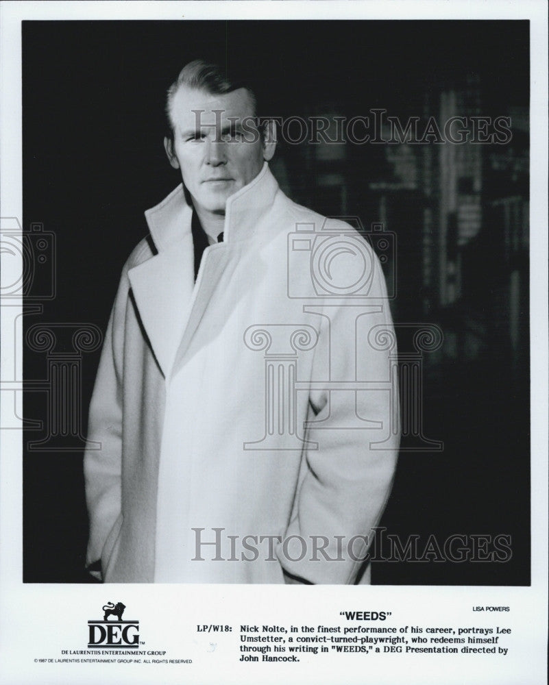 Press Photo Actor Nick Nolte, played as Umstetter. - Historic Images