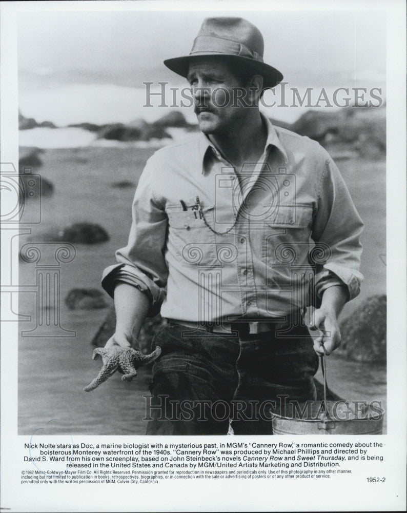 1982 Press Photo Actor Nick Nolte as Doc in MGM&#39;s &quot;Cannery Row&quot; - Historic Images