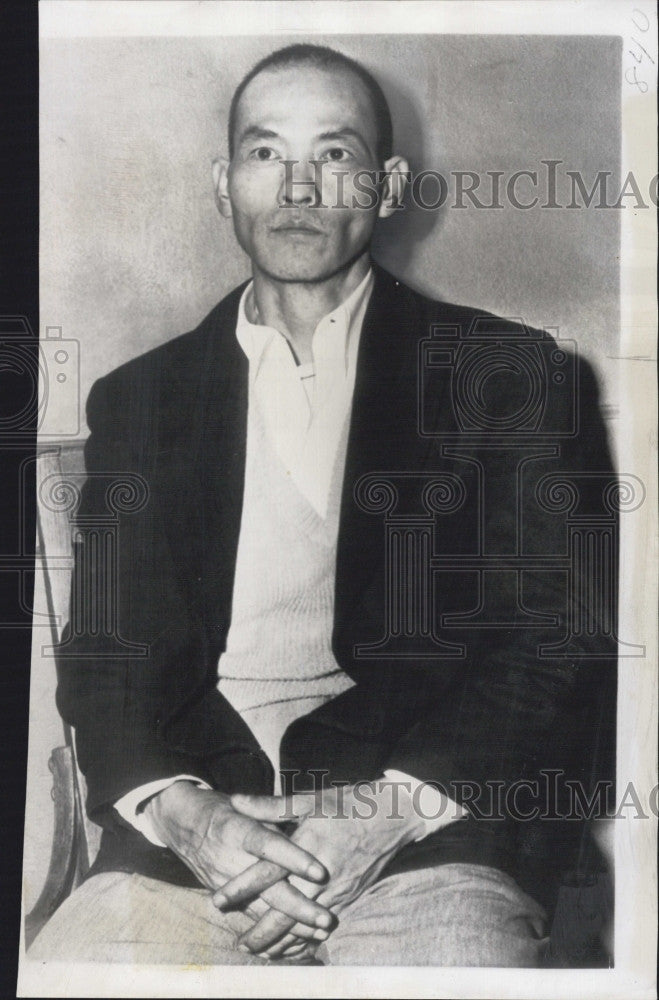 1953 Press Photo James Lew arrested in torso slaying - Historic Images