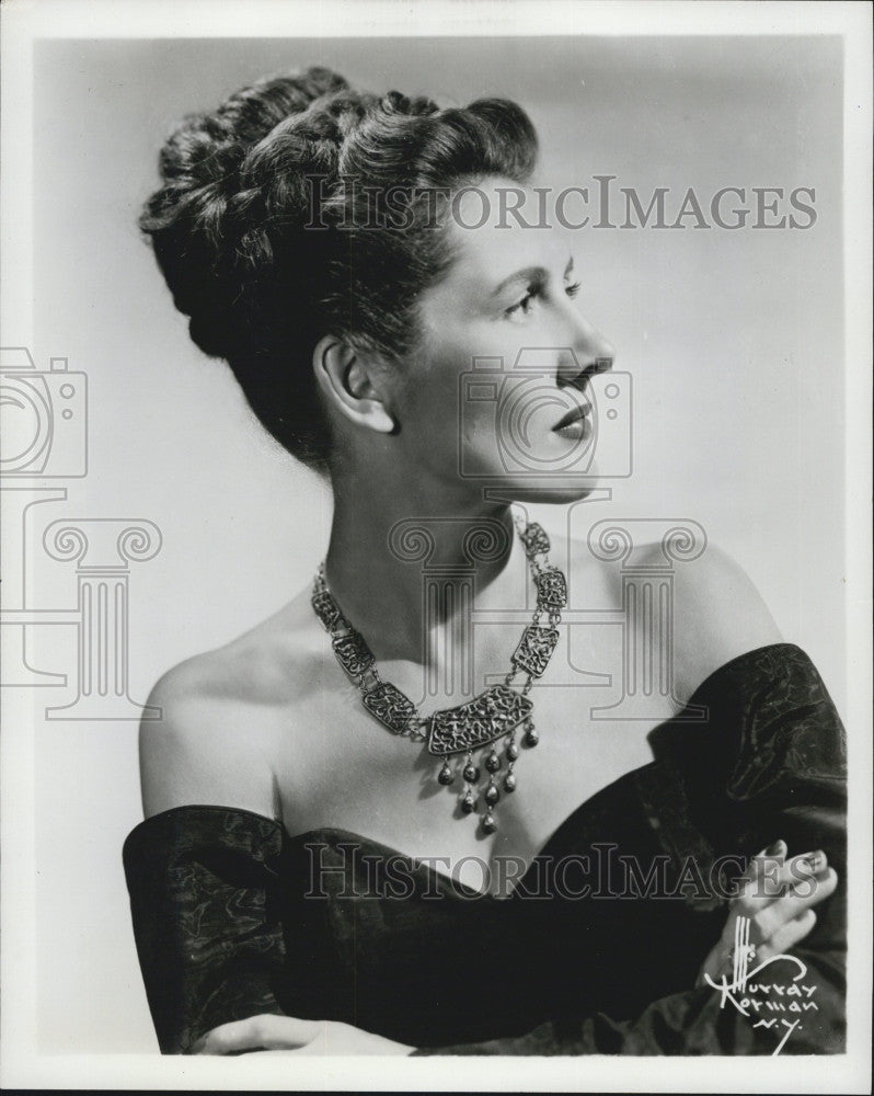 1949 Press Photo Actress Shannon Bolin - Historic Images