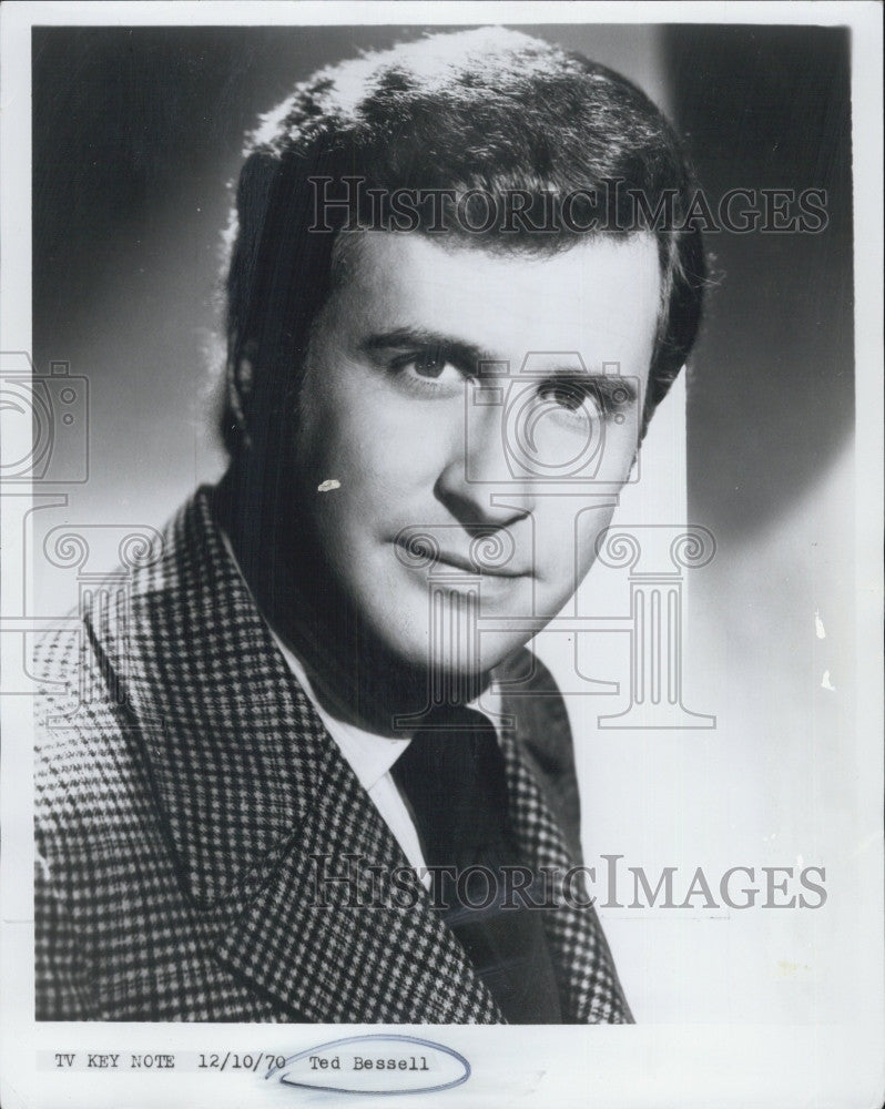 1970 Press Photo Actor Ted Bessell - Historic Images