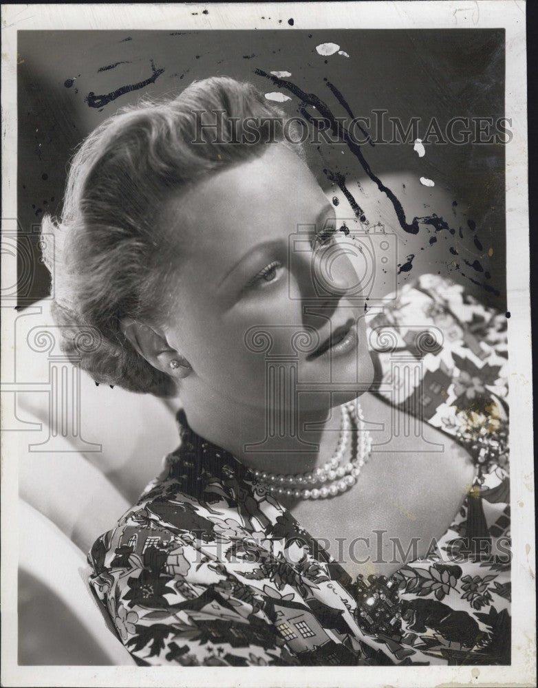 1949 Press Photo British Actress Edna Best - Historic Images