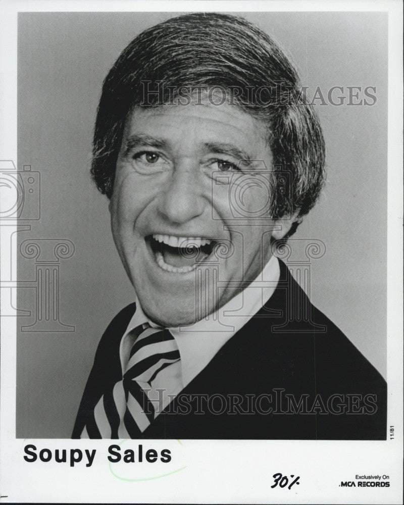 1981 Press Photo Comedian Soupy Sales - Historic Images