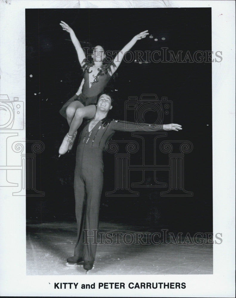 1992 Press Photo  Figure Skaters Peter and Kitty Garruthers - Historic Images