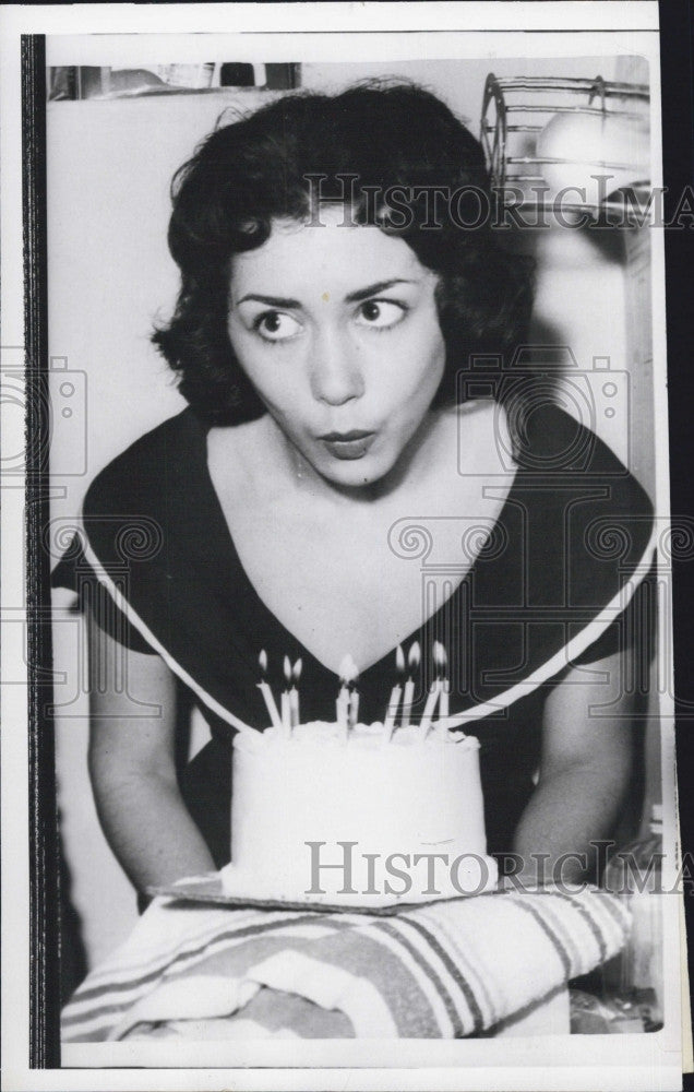 1959 Press Photo Stage actress Risa Schwartz - Historic Images