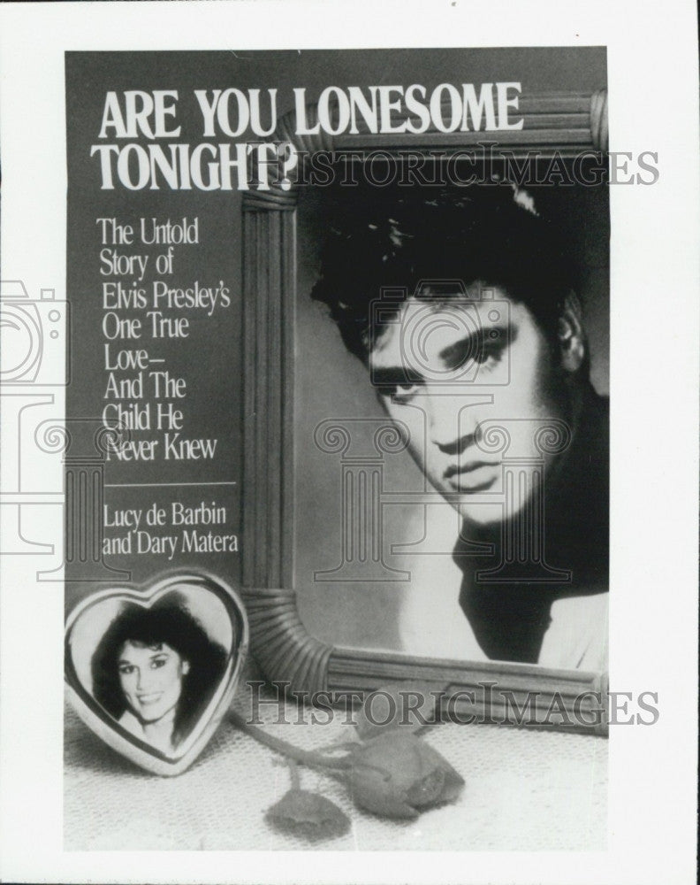 1987 Press Photo Book Cover Are You Lonesome Tonight Lucy de Barbin  Dary Matera - Historic Images