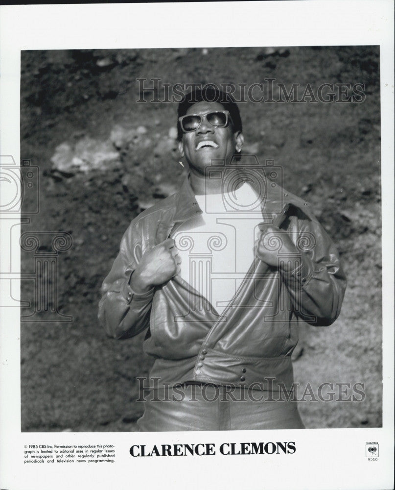 1985 Press Photo Musician And Actor Clarence Clemons - Historic Images