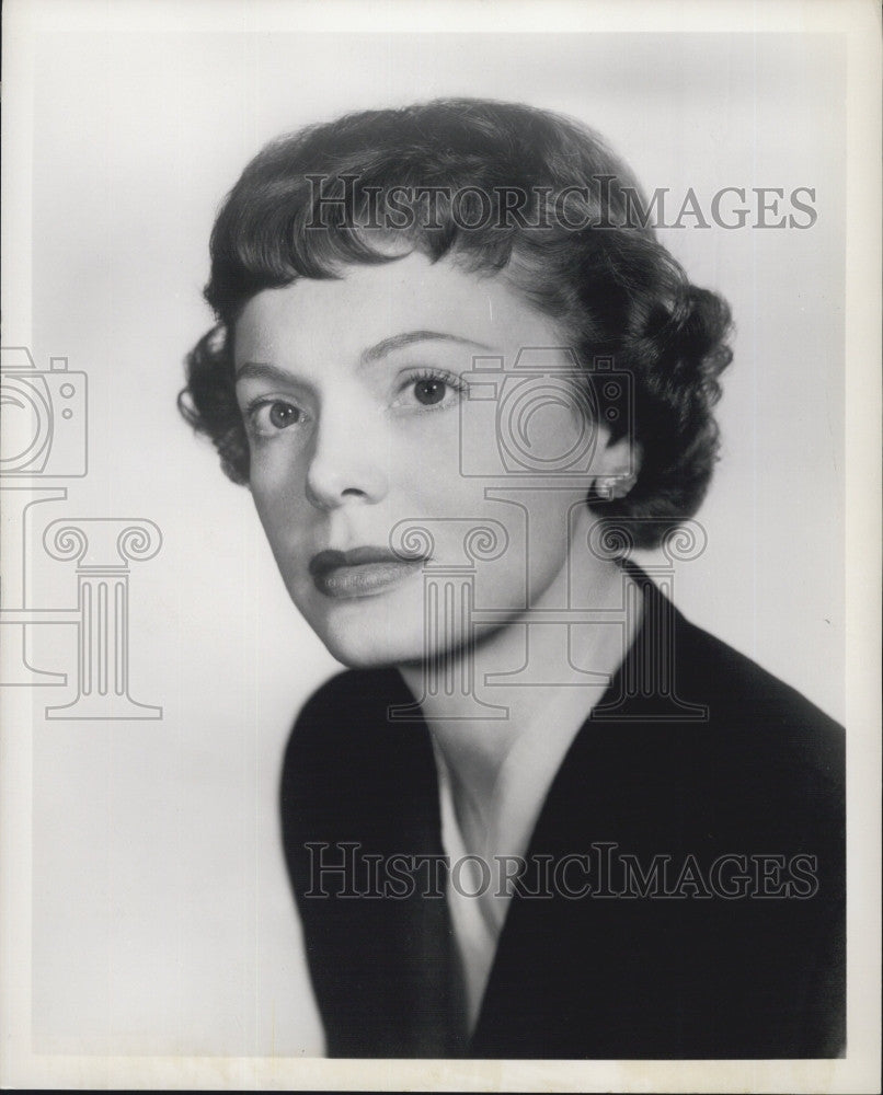 1957 Press Photo Nancy Coleman appears in &quot;The Kaiser Aluminium Hour&quot; show - Historic Images