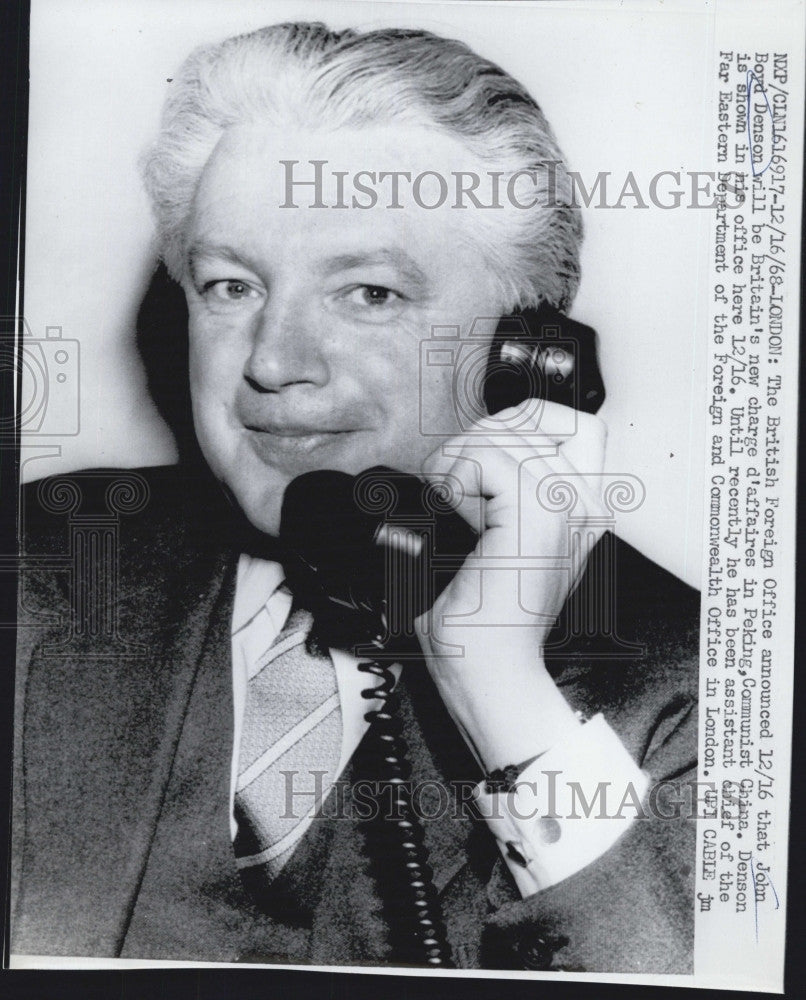 1968 Press Photo John Boyd Denson - Historic Images
