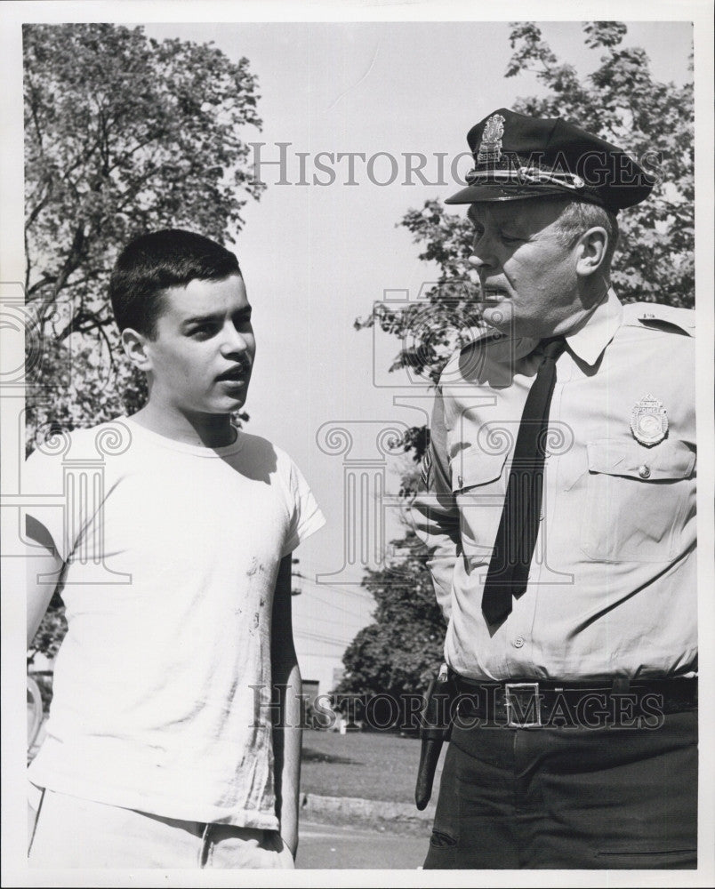 1962 Press Photo Police Sgt John  Denneen &amp; John M Moscardelli - Historic Images