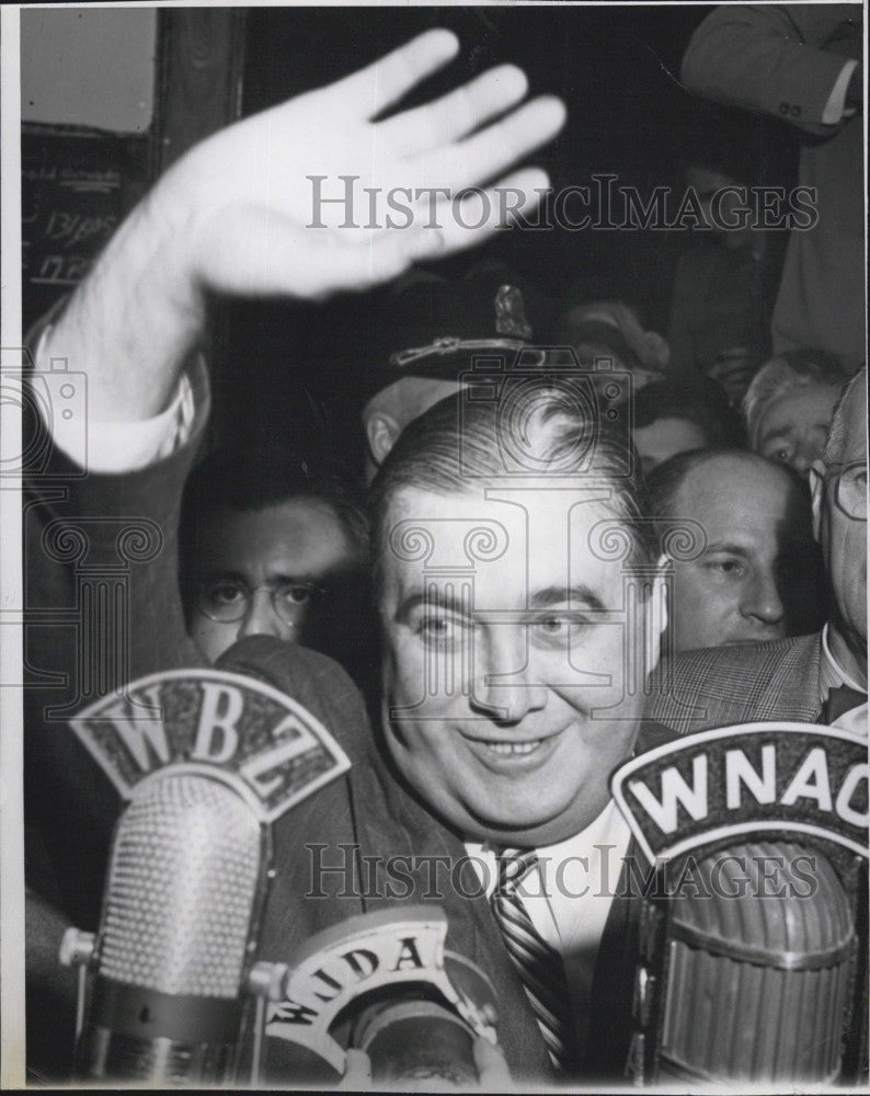 1950 Press Photo Democrat Paul A Dever in Boston - Historic Images