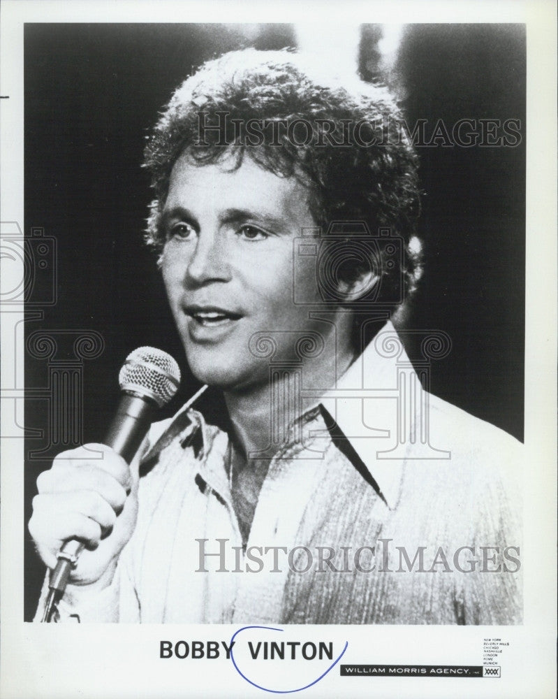 Press Photo Pop music singer Bobby Vinton - Historic Images