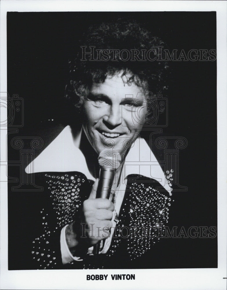 Press Photo Pop music singer Bobby Vinton - Historic Images