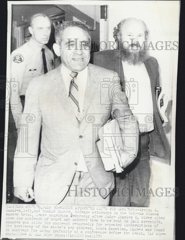 1970 Press Photo Irving A. Kanarek And Ronald Hughes - Historic Images