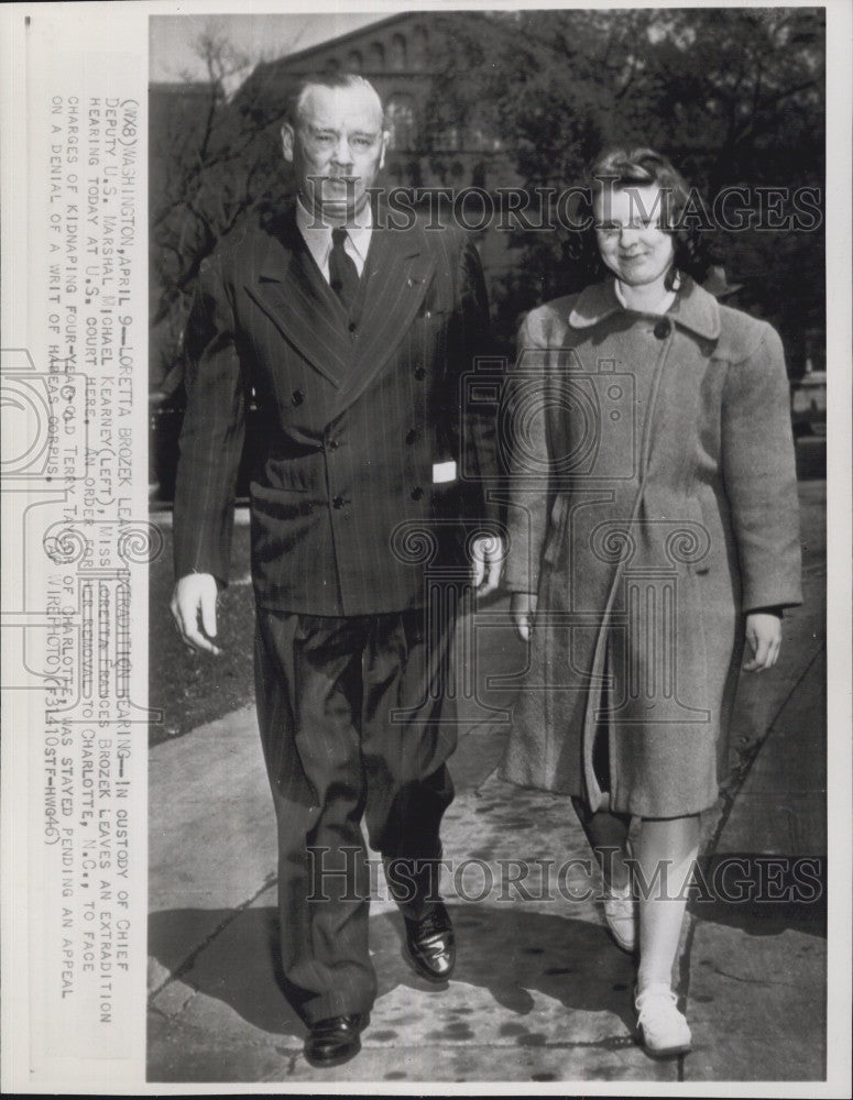 1946 Press Photo Michael Kearney And Loretta Frances - Historic Images