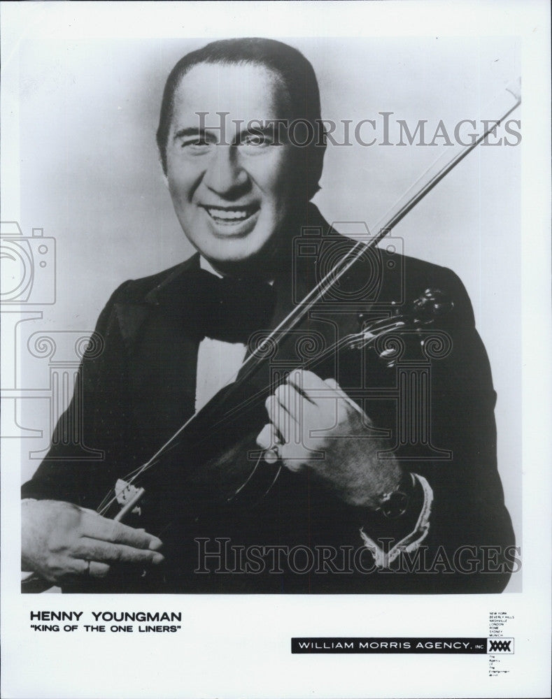 1987 Press Photo Henny Youngman - Historic Images