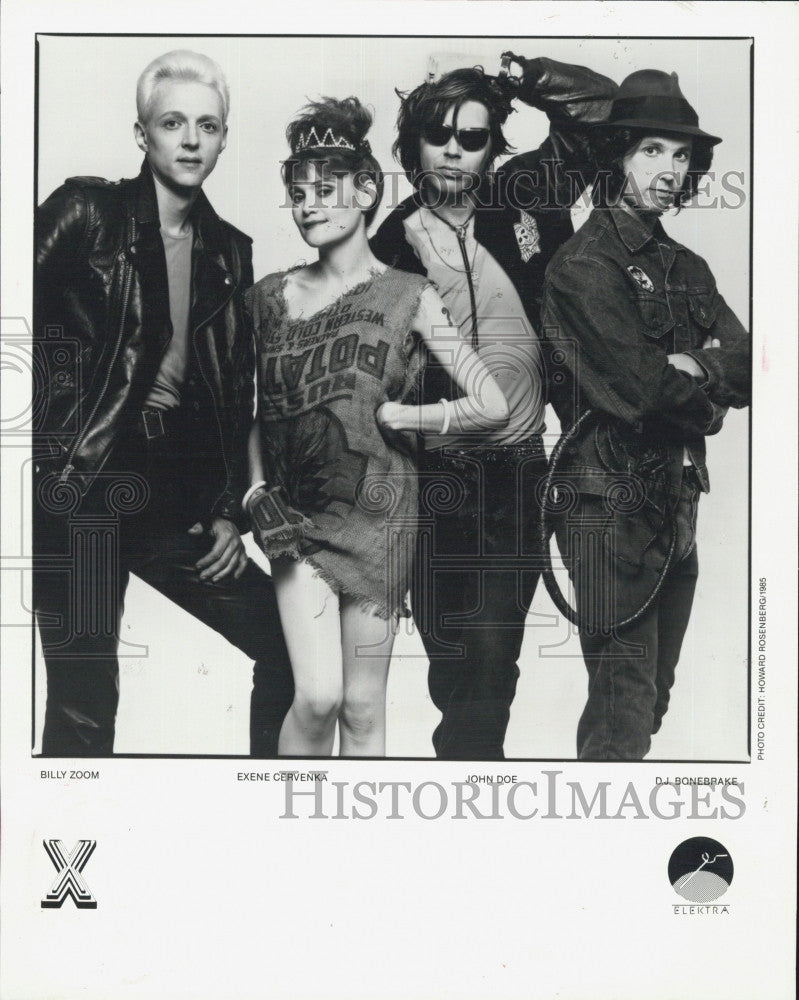 1985 Press Photo X - Rock And Roll - Historic Images