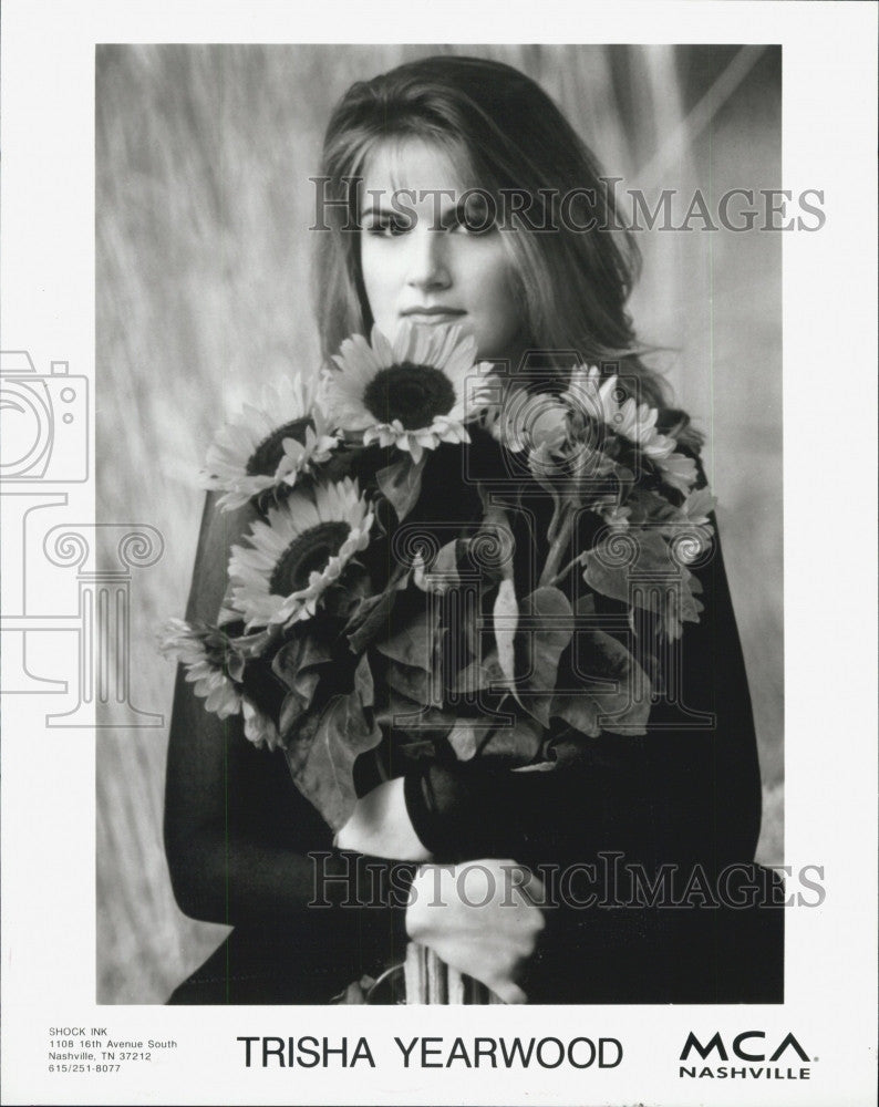 Press Photo Country Music Singer Trisha Yearwood MCA Nashville Shock Inc - Historic Images