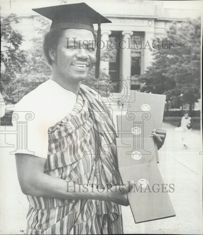 1975 Press Photo Joseph Yeboah of Ghana, College Student - Historic Images