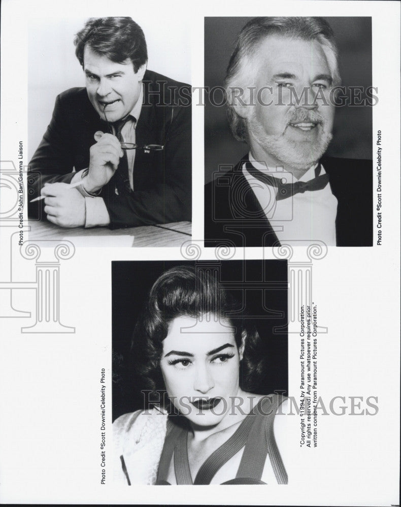 Press Photo Dan Aykroyd, Kenny Rogers and Sean Young, Actors - Historic Images