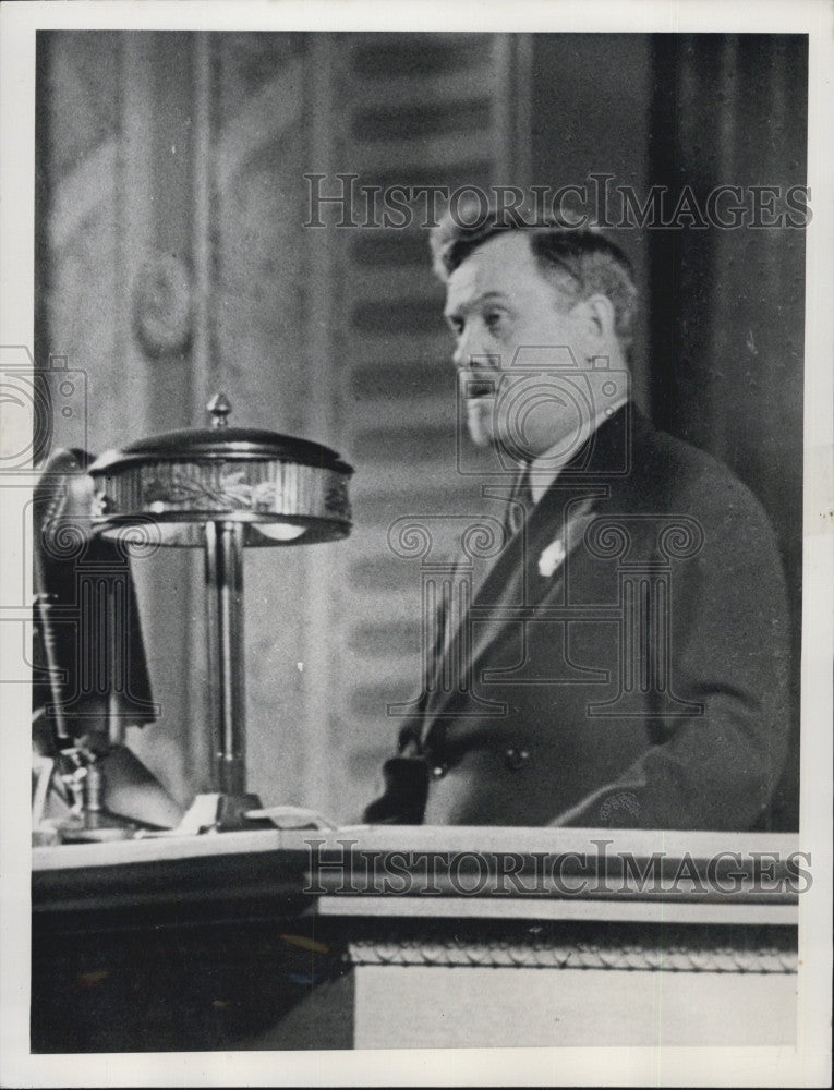 1955 Press Photo Marshal Nikolai A Bulganin in Moscow - Historic Images