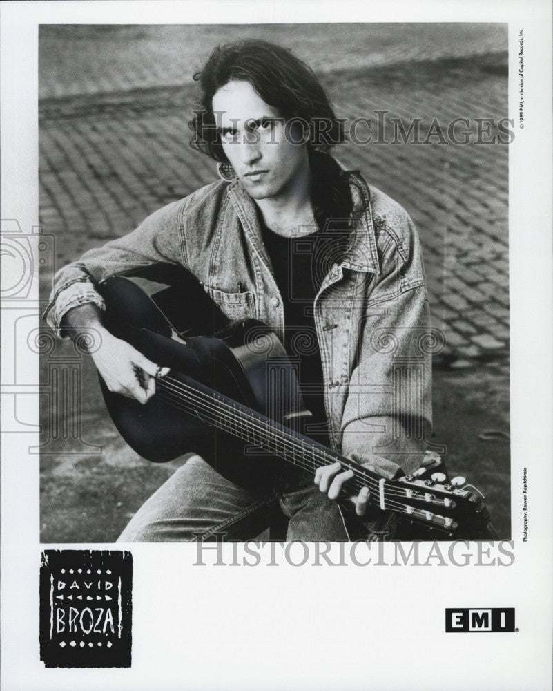 1990 Press Photo Musician David Broza for EMI music - Historic Images