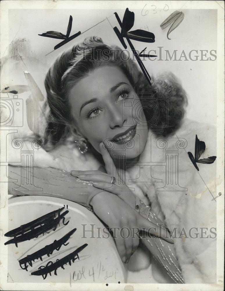 1942 Press Photo Dancer Betty Bruce &quot;High Kickers&quot; - Historic Images