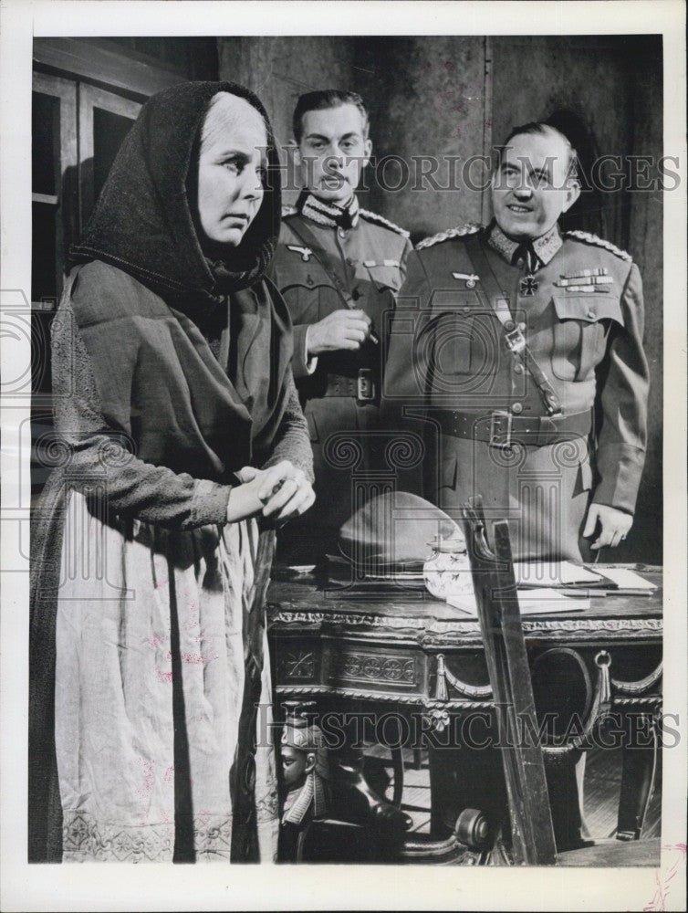 1943 Press Photo &quot;Land of Fame&quot;Bea De Neergard,H Gardner &amp; Ed bagley - Historic Images