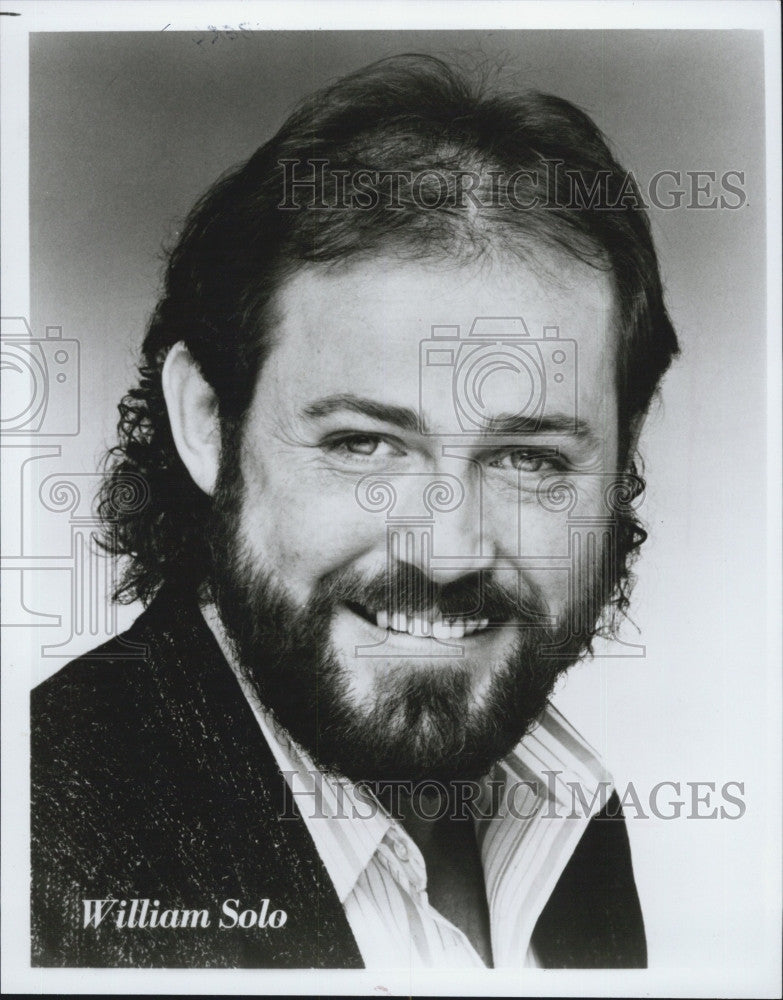 1987 Press Photo Actor William Solo - Historic Images