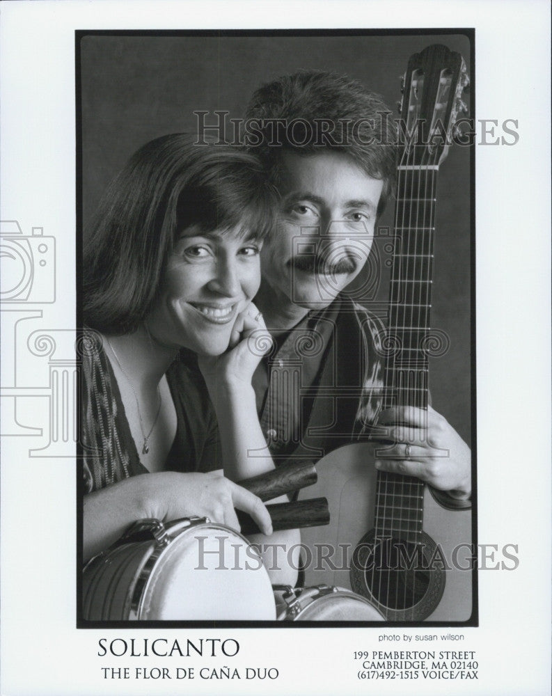 Press Photo Musicians Solicanto, the Flor De Cana Duo - Historic Images