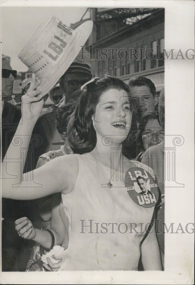 Press Photo Luci B. Johnson, daughter of President Lyndon B. Johnson - Historic Images